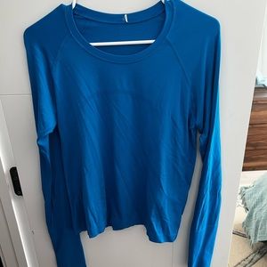 Lululemon swiftly tech long sleeve race length poolside NWOT size 10